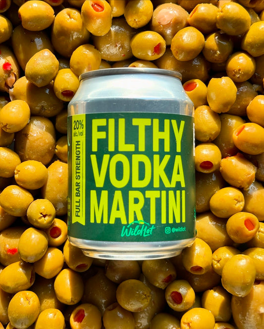 Stubby Can - Filthy Vodka Martini (20% ABV, 8oz, 3 Perfect Pours)